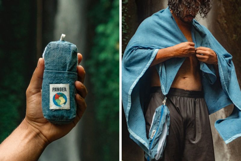 THIS BAMBOO-FIBER TRAVEL TOWEL IS PROBABLY THE WORLD’S FIRST CARBON-NEGATIVE TOWEL